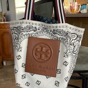 Tory Burch authentic never used canvas tote
